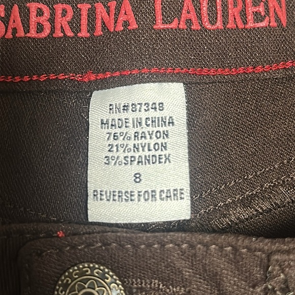 Woman’s Brown Dress Pants Very Cute! - Picture 6 of 9